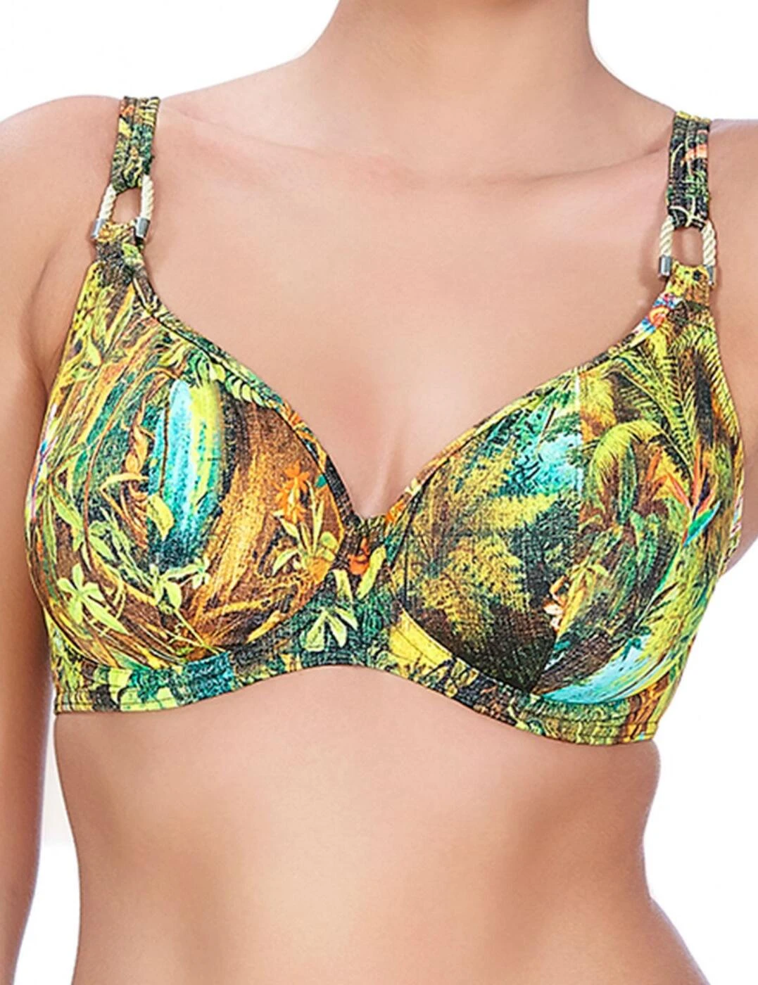 3852 Freya Wilderness Plunge Bikini Top Tropical - 3852 Tropical - Image 2