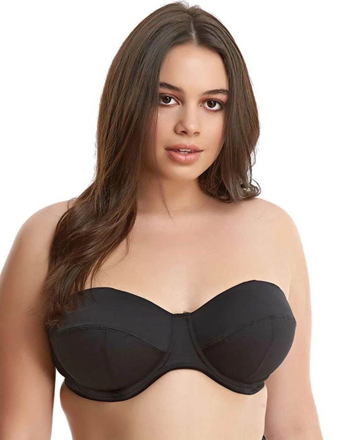 7501 Elomi Essentials Bandeau Swim Bra Black - 7501 Bandeau Swim Bra - Image 2