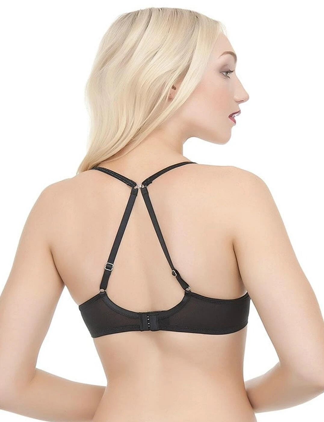 358101 Ultimo Cassia OMG Underwired Plunge Bra (A-D CUP) - 385101 Noir - Image 2