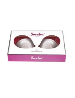 Freebra Lux Lace Stick-On Strapless Plunge Bra - White