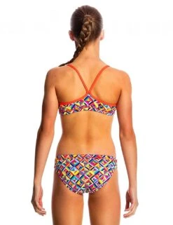 FS02G01635 Funkita Girls Racerback Two Piece Bikini Set - FS02G01635 Flash Bomb