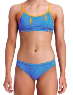 FS02G02000 Funkita Girls Ocean Swim Racerback Two Piece Bikini Set - FS02G02000 Ocean Swim