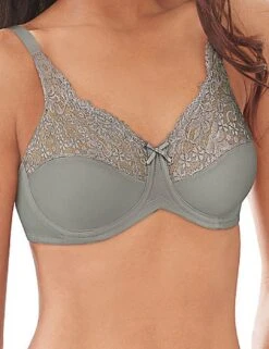 50428 Maidenform Speciality Comfort Lace Minimiser Bra - 50428 Morning Fog Grey