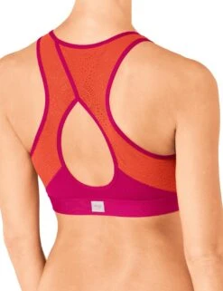 10189902 Sloggi Women MOve FLY Non-Wired Sports Top - 10189902 Pink/Light Combination