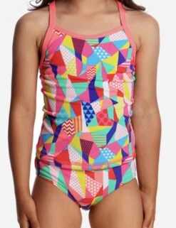 FG04T Funkita Toddler Girls Printed Tankini & Brief Set - FG04T01994 Pastel Patch