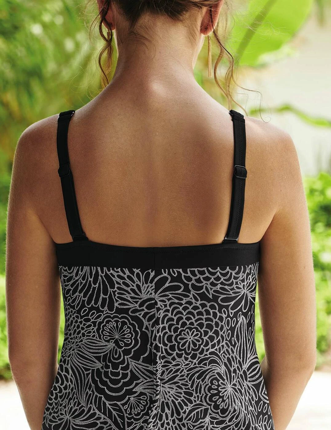 6574 Anita Care Monza Mastectomy Tankini Top - 6574 Deep Black - Image 2