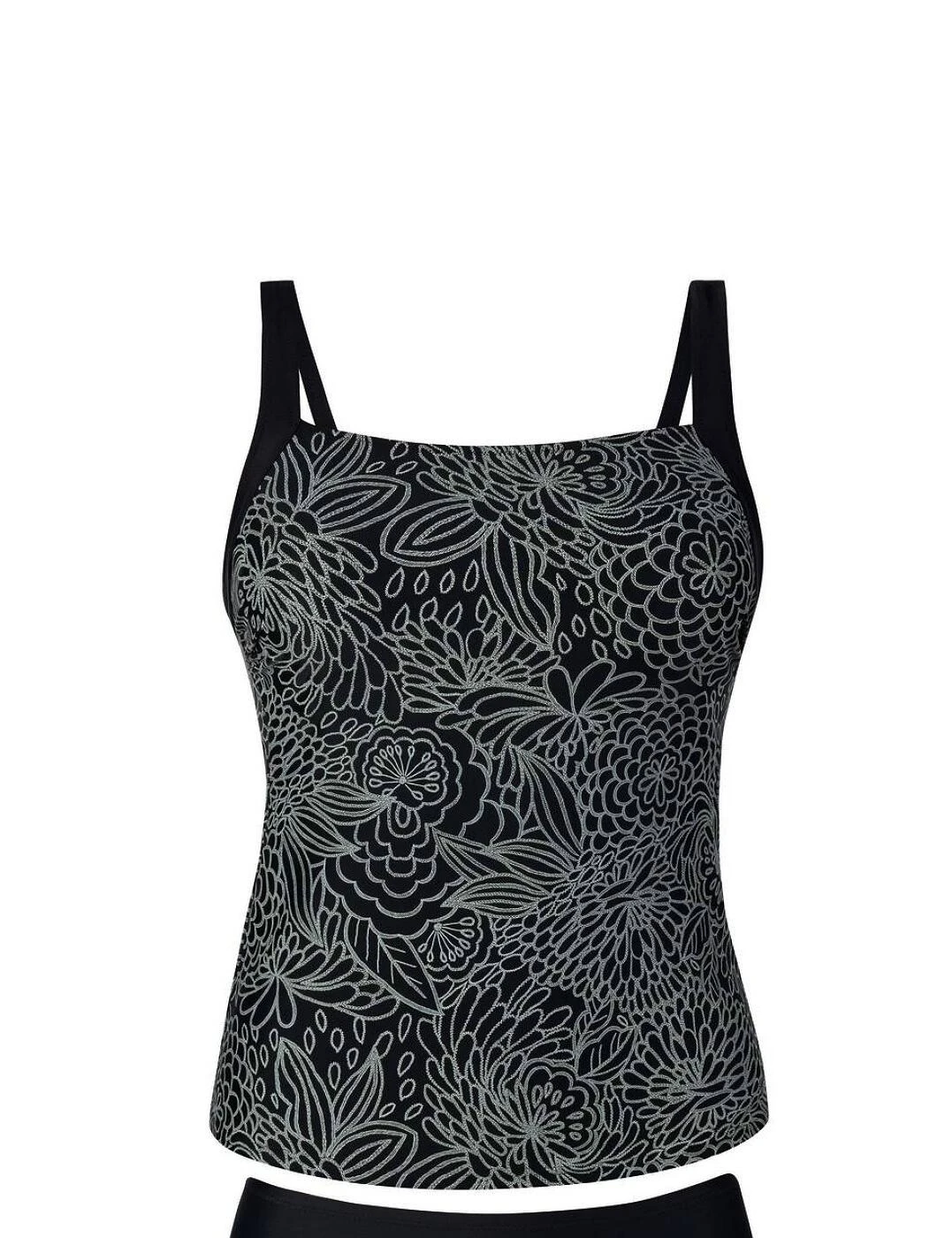 6574 Anita Care Monza Mastectomy Tankini Top - 6574 Deep Black