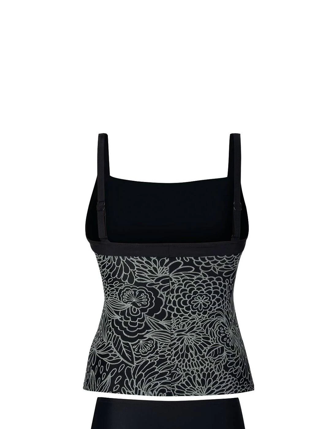 6574 Anita Care Monza Mastectomy Tankini Top - 6574 Deep Black - Image 3