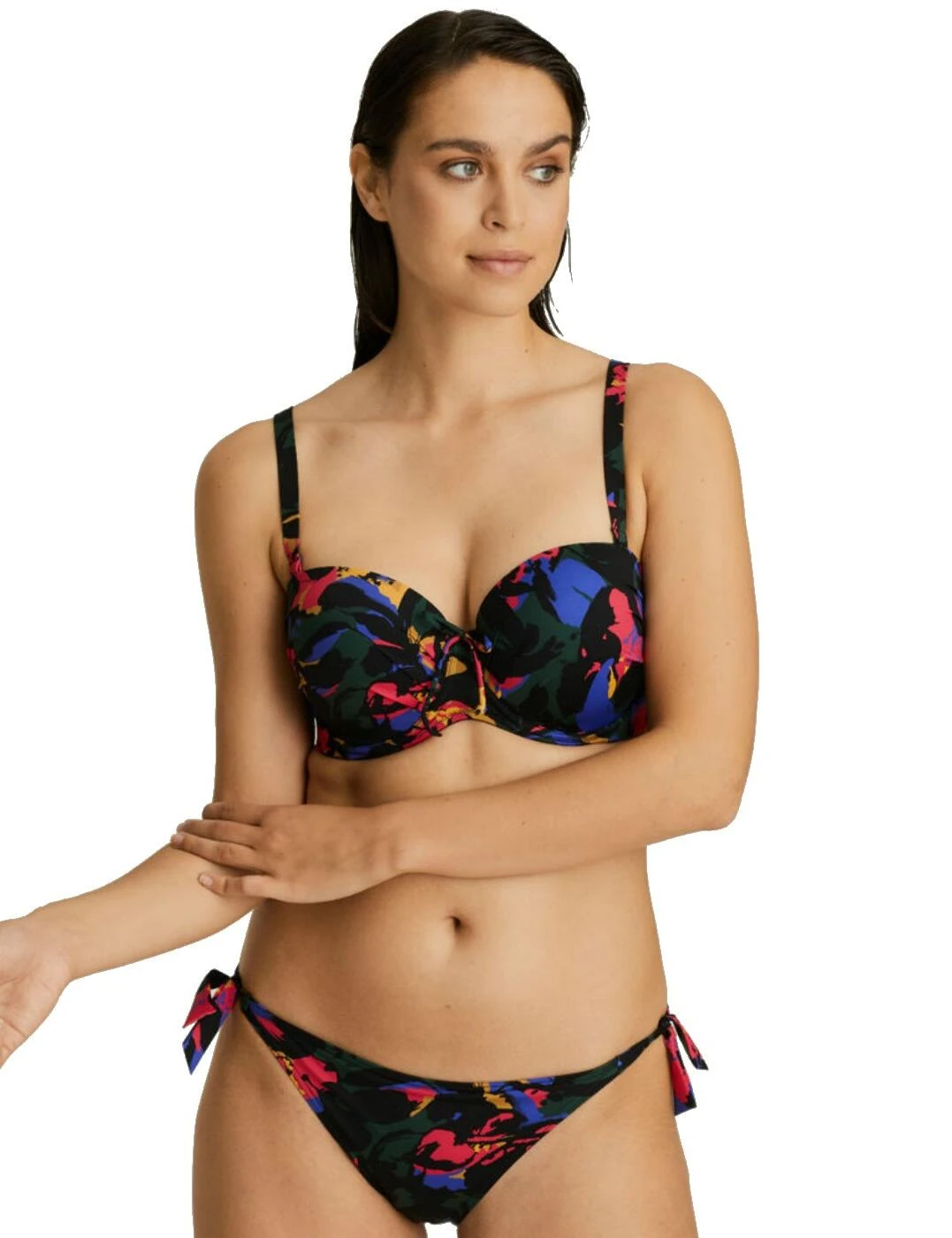 4007017 Prima Donna Swim Oasis Strapless Bikini Top - 4007017 Black Cactus - Image 4