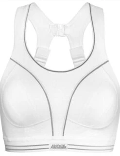 S5044 Shock Absorber High Impact Run Sports Bra - S5044 White Silver