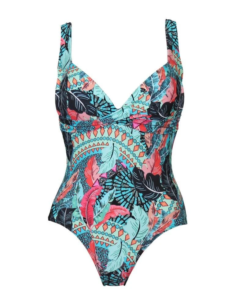 182281 Pour Moi Soleil Control Swimsuit - 182281 Turquoise Multi - Image 2