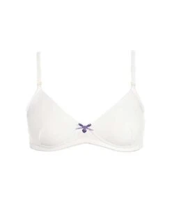 8021 Royce Sweet Violet 2 Pack Teen Bra - 8021 Purple/White