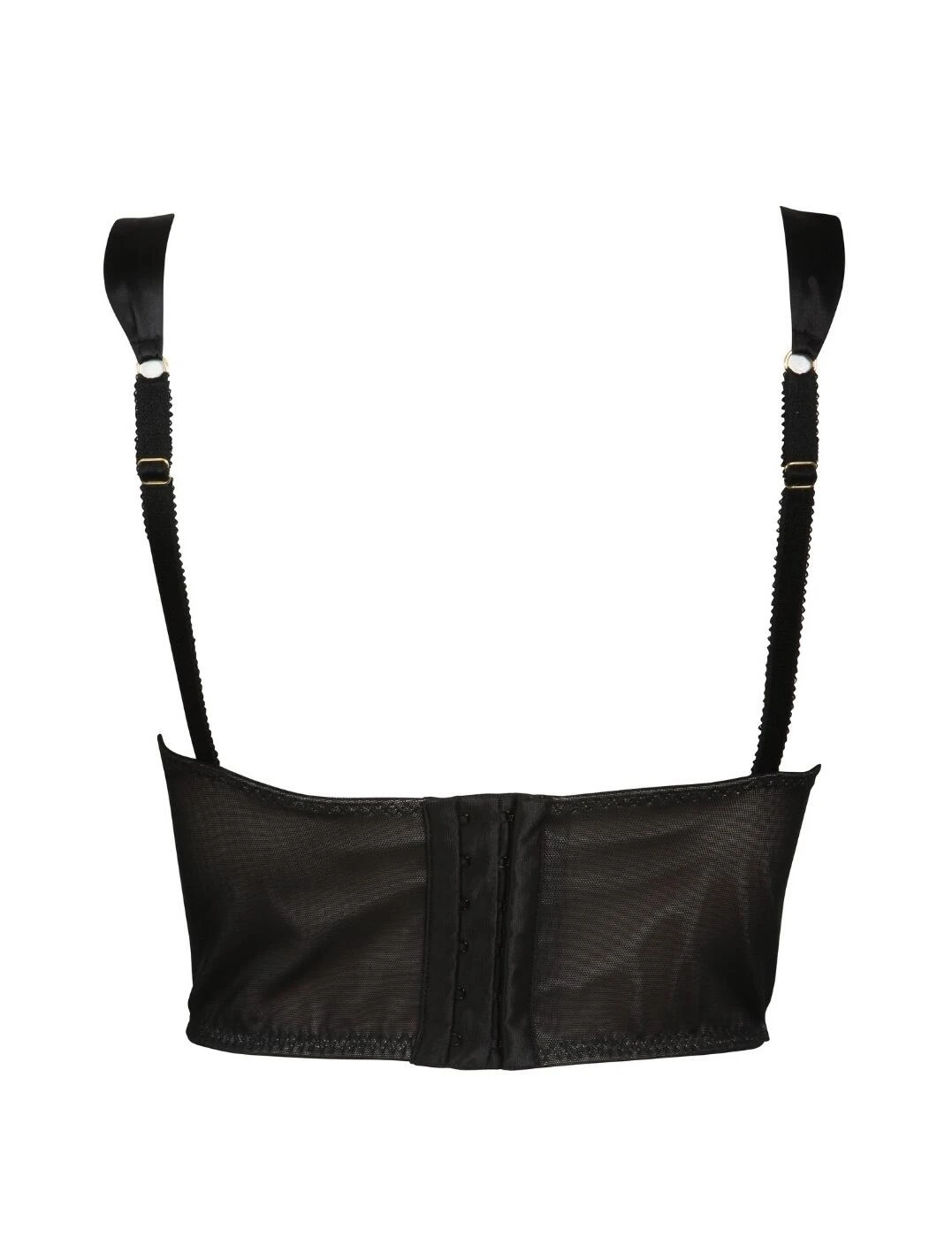 TL026 Tallulah Love Secret Seductress Longline Padded Bra - TL026 Black/Pink - Image 3