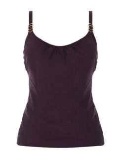 6904 Fantasie Long Island Scoop Neck Tankini Top - 6904 Vino