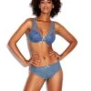 170011 Cybele By Naturana Moulded Lace Bra - 170011 Blue