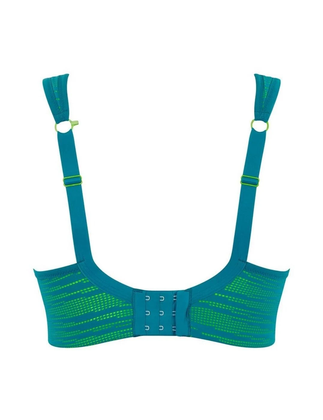 5021C Panache Sports Wired Sports Bra - 5021C Teal/Lime - Image 5