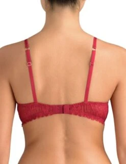 MYN-005-04 Muse By Coco De Mer Marilyn Plunge Bra - MYN-005-04 Raspberry