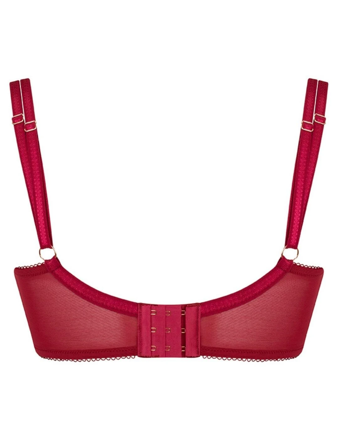 ST012100 Scantilly By Curvy Kate Fallen Angel Balcony Bra - ST012100 Garnet Red - Image 3