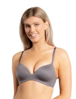 1010-910 Royal Lounge Intimates Royal Delite Non-Wired Padded Bra - 1010-910 Glacier Grey