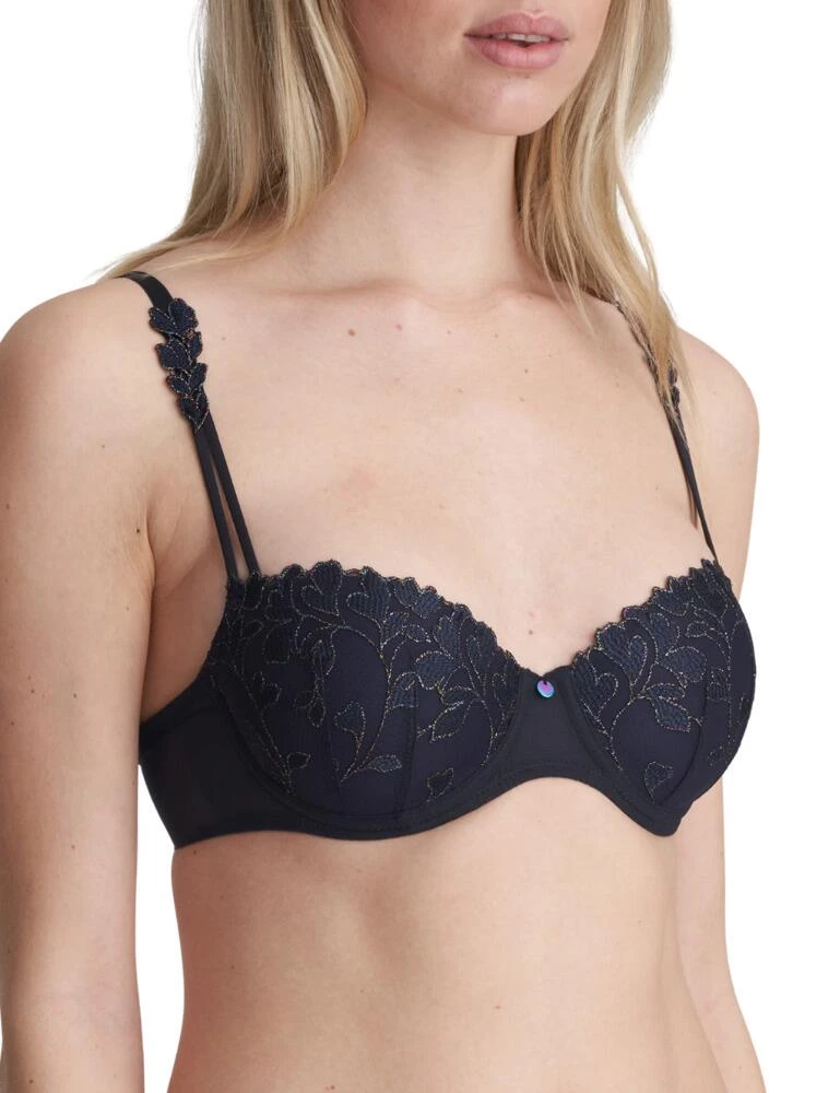 0102529 Marie Jo Leda Padded Balcony Bra - 0102529 Night Blue - Image 2