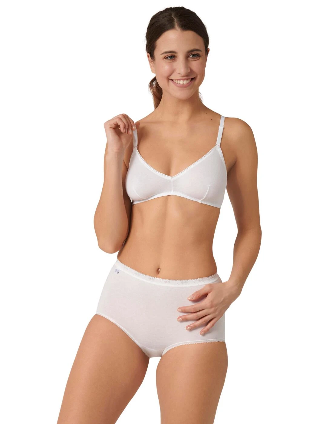 10167143 Sloggi 24/7 Cotton Wireless Bra - 10167143 White - Image 2