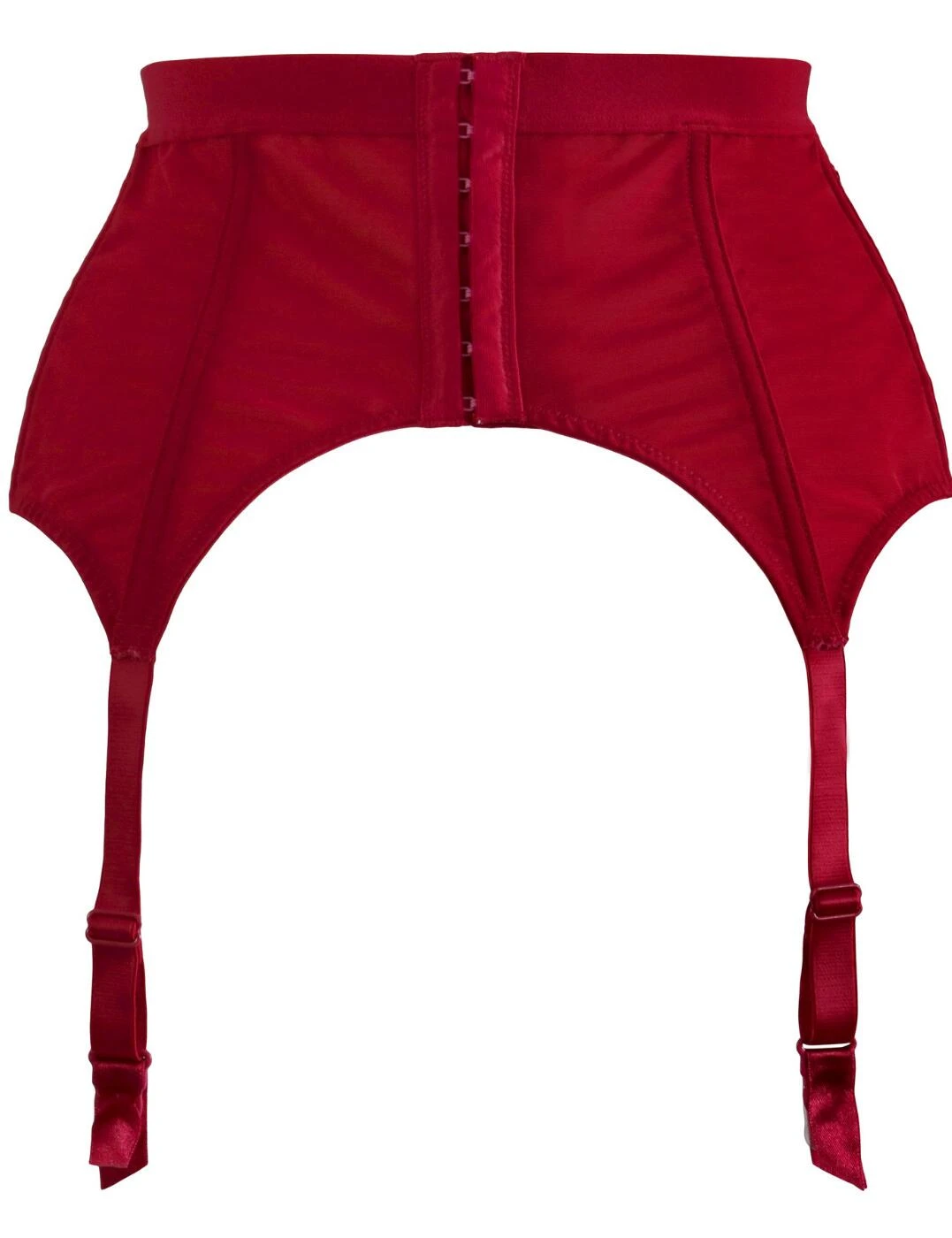 21707 Pour Moi Dark Romance Deep Suspender Belt - 21707 Red/Black - Image 3