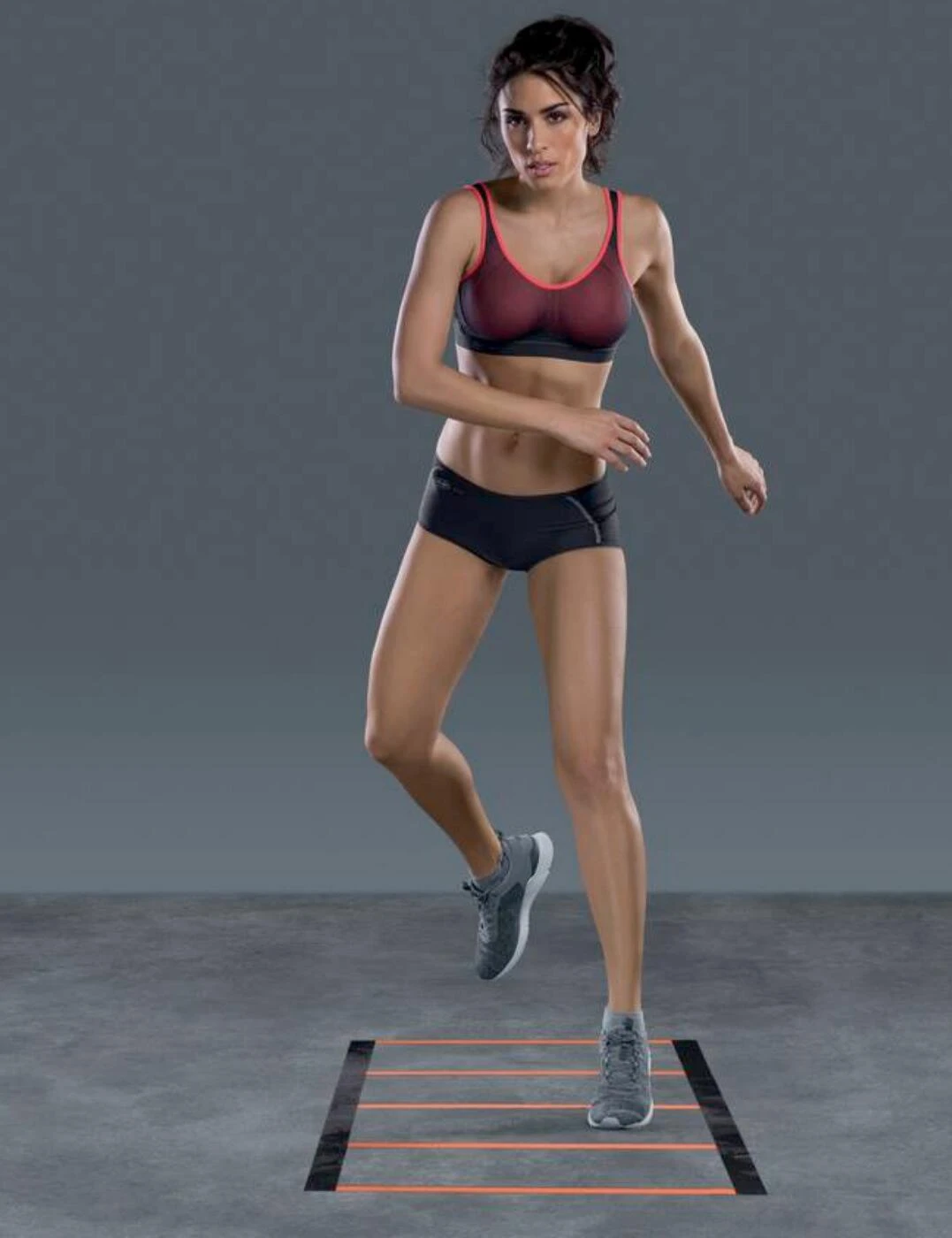 5533 Anita Active Air Control Sports Bra - 5533 Coral/Anthracite - Image 3