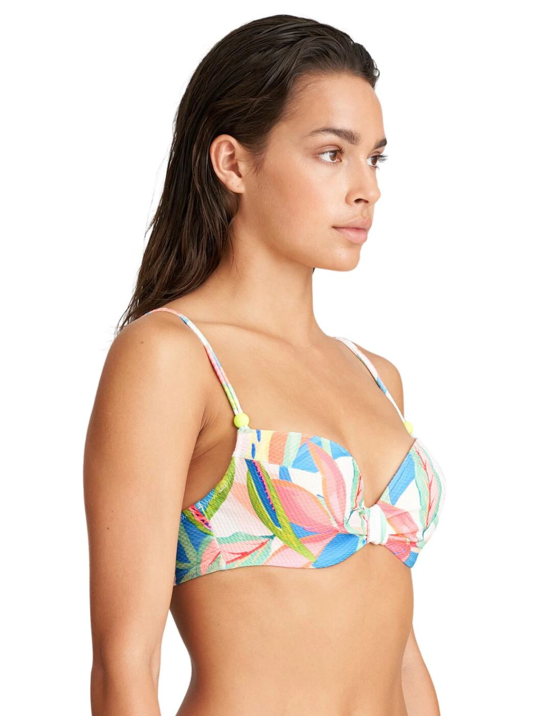 1004916 Marie Jo Tarifa Padded Plunge Bikini Top - 1004916 Tropical Blossom - Image 2