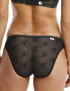 000QF6792E Calvin Klein CK One Logo Mesh Brief - 000QF6792E Black