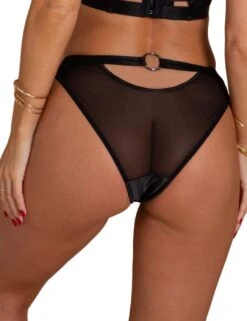 23806 Contradiction By Pour Moi Obsessed High Leg Brief - 23806 Black