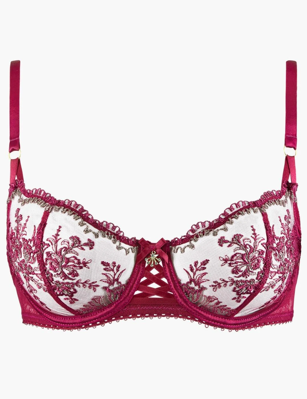 IDF14 Aubade Tresor Infini Half-Cup Bra - IDF14 Night Purple - Image 2