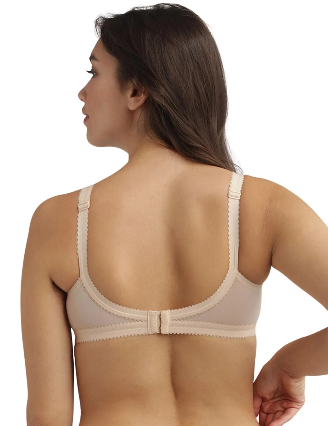 P01652 Playtex Cross Your Heart Non-Wired Bra 2 Pack - P01652 White/Skin - Image 3