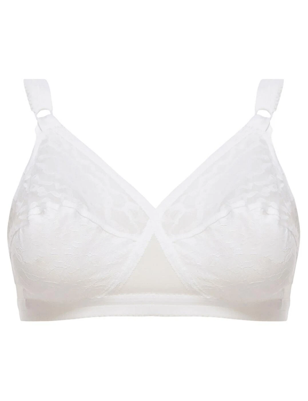 P01652 Playtex Cross Your Heart Non-Wired Bra 2 Pack - P01652 White/Skin - Image 4