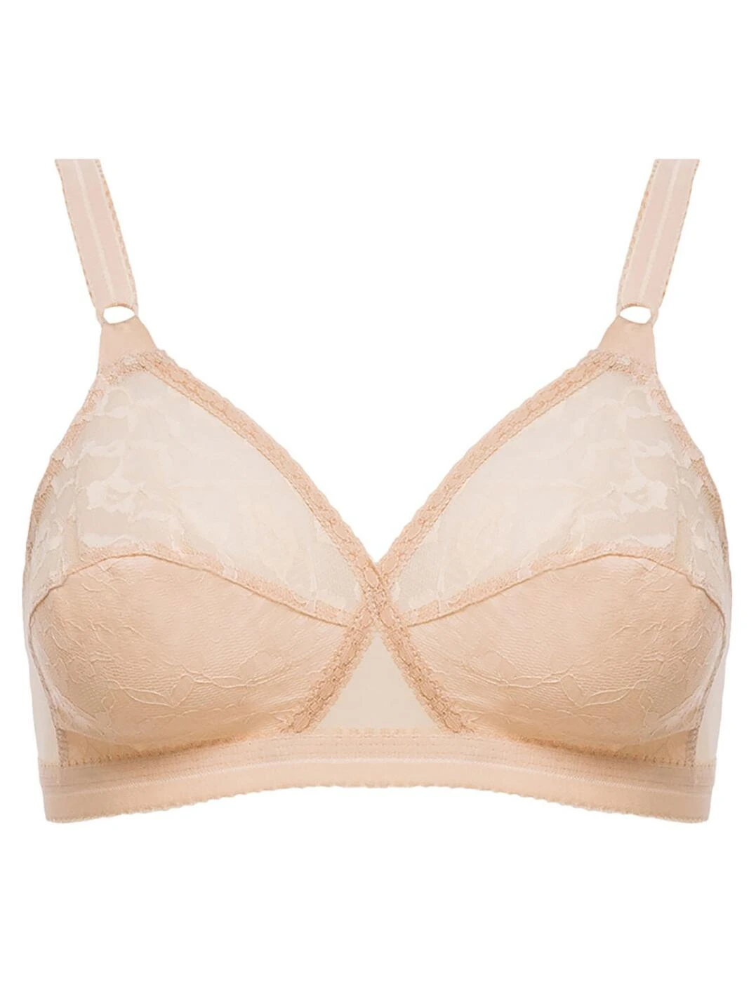 P01652 Playtex Cross Your Heart Non-Wired Bra 2 Pack - P01652 White/Skin - Image 5