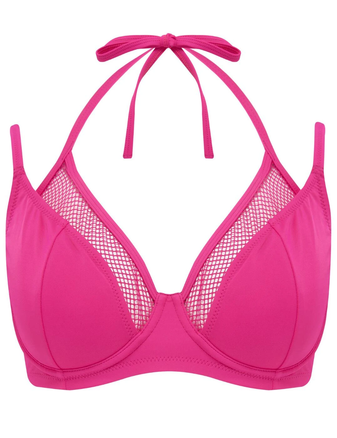 30015 Pour Moi Glamazon Underwired Double Strap Bikini Top - 30015 Hot Pink - Image 2