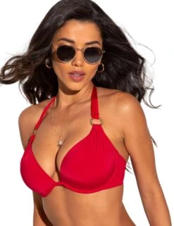 20910 Pour Moi Samoa Boost Padded Underwired Top - 20910 Red