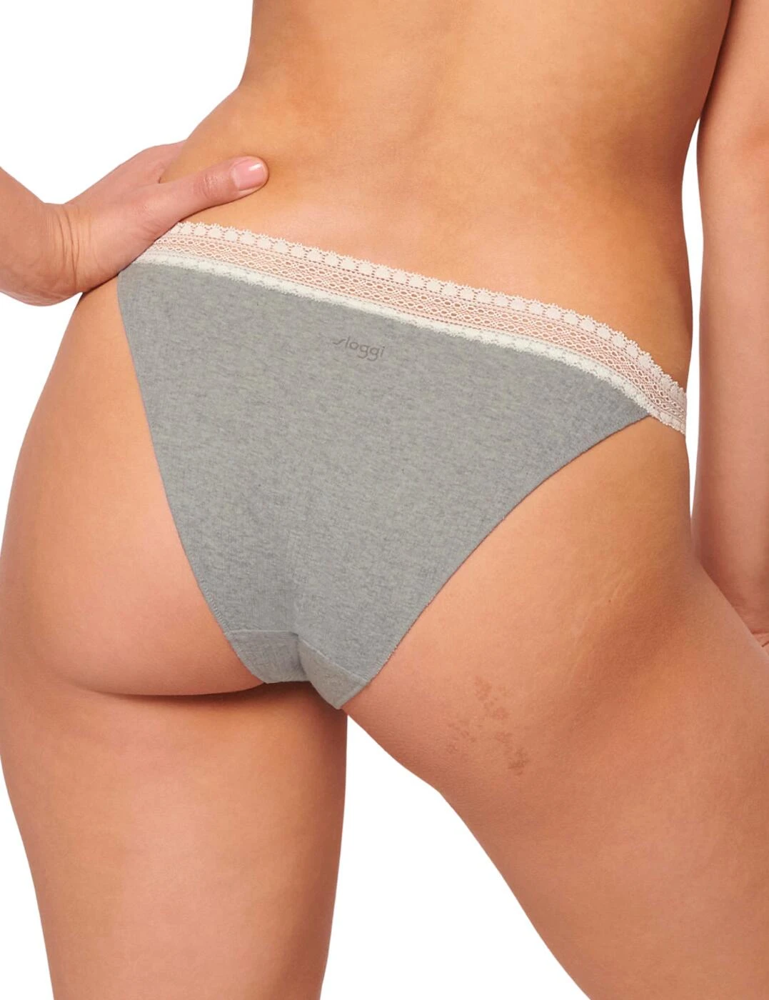 10213180 Sloggi Go Ribbed Tanga Brief 2 Pack - 10213180 Blue - Light Combination