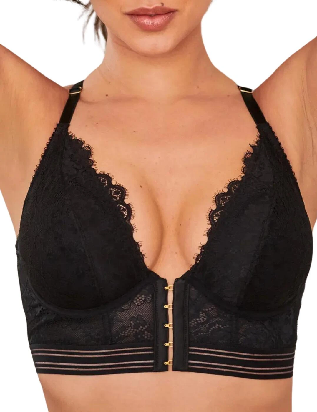 21601 Pour Moi Revolution Front Fastening Bralette Bra - 21601 Black - Image 4