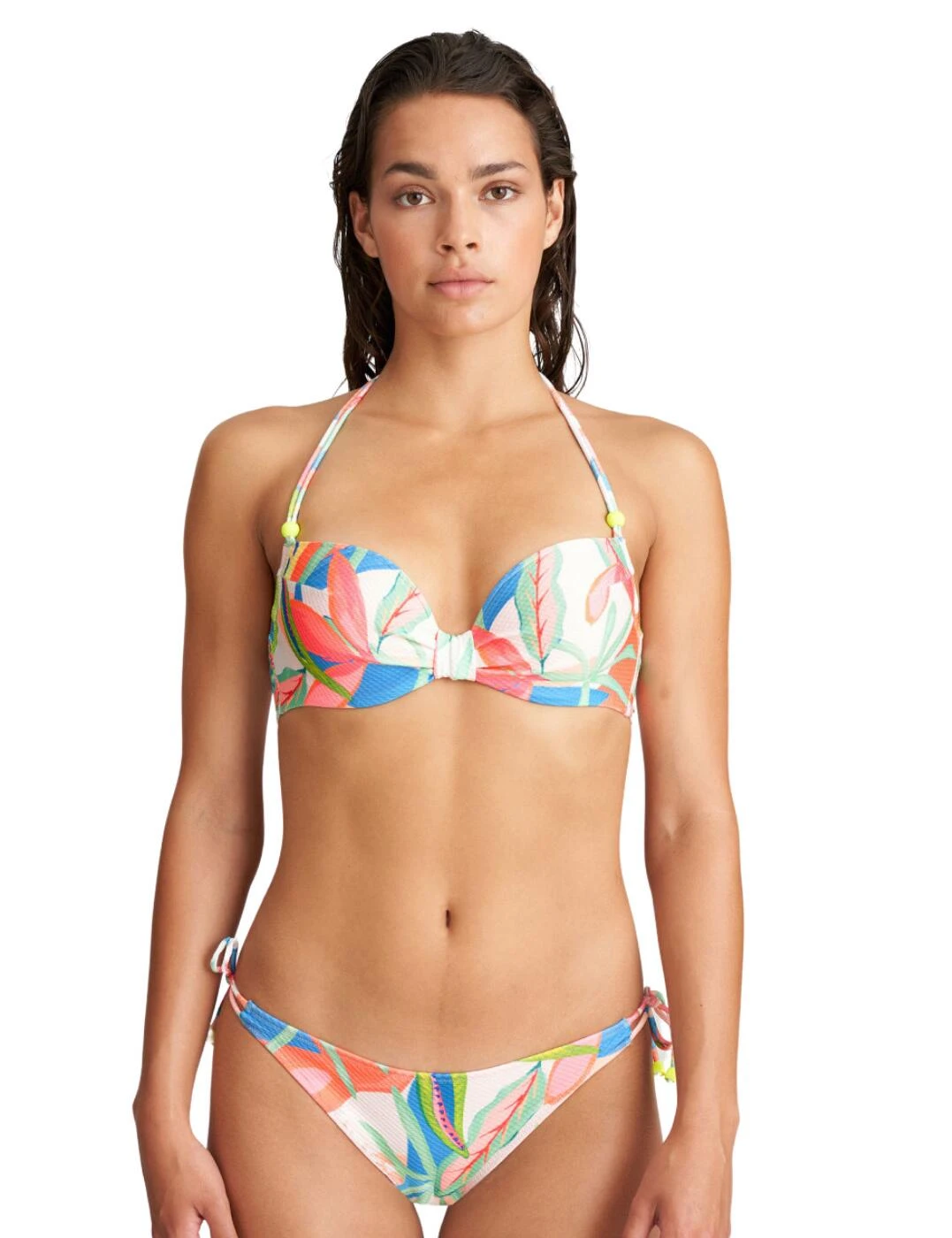1004916 Marie Jo Tarifa Padded Plunge Bikini Top - 1004916 Tropical Blossom - Image 9