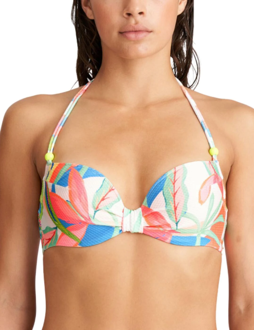 1004916 Marie Jo Tarifa Padded Plunge Bikini Top - 1004916 Tropical Blossom - Image 6
