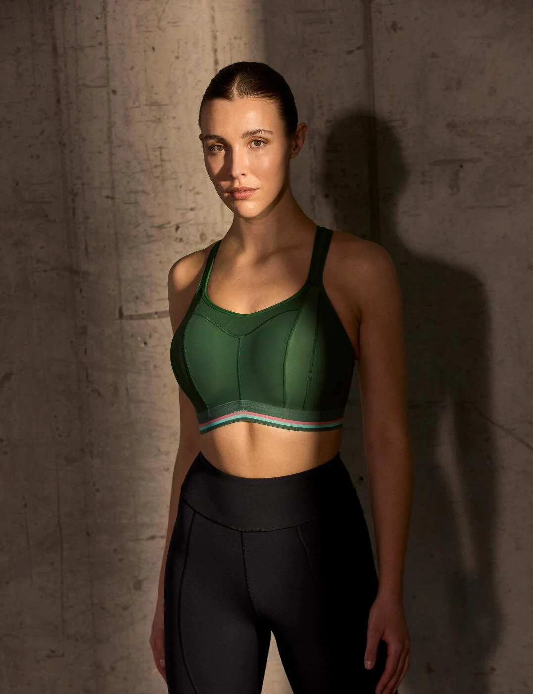 7341R Panache Wireless Racerback Sports Bra - 7341R Forest Green - Image 6