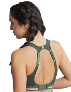 7341R Panache Wireless Racerback Sports Bra - 7341R Forest Green