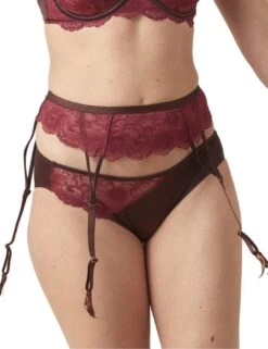 211170 Maison Lejaby La Manufacture Garter Belt - 211170 Arabica