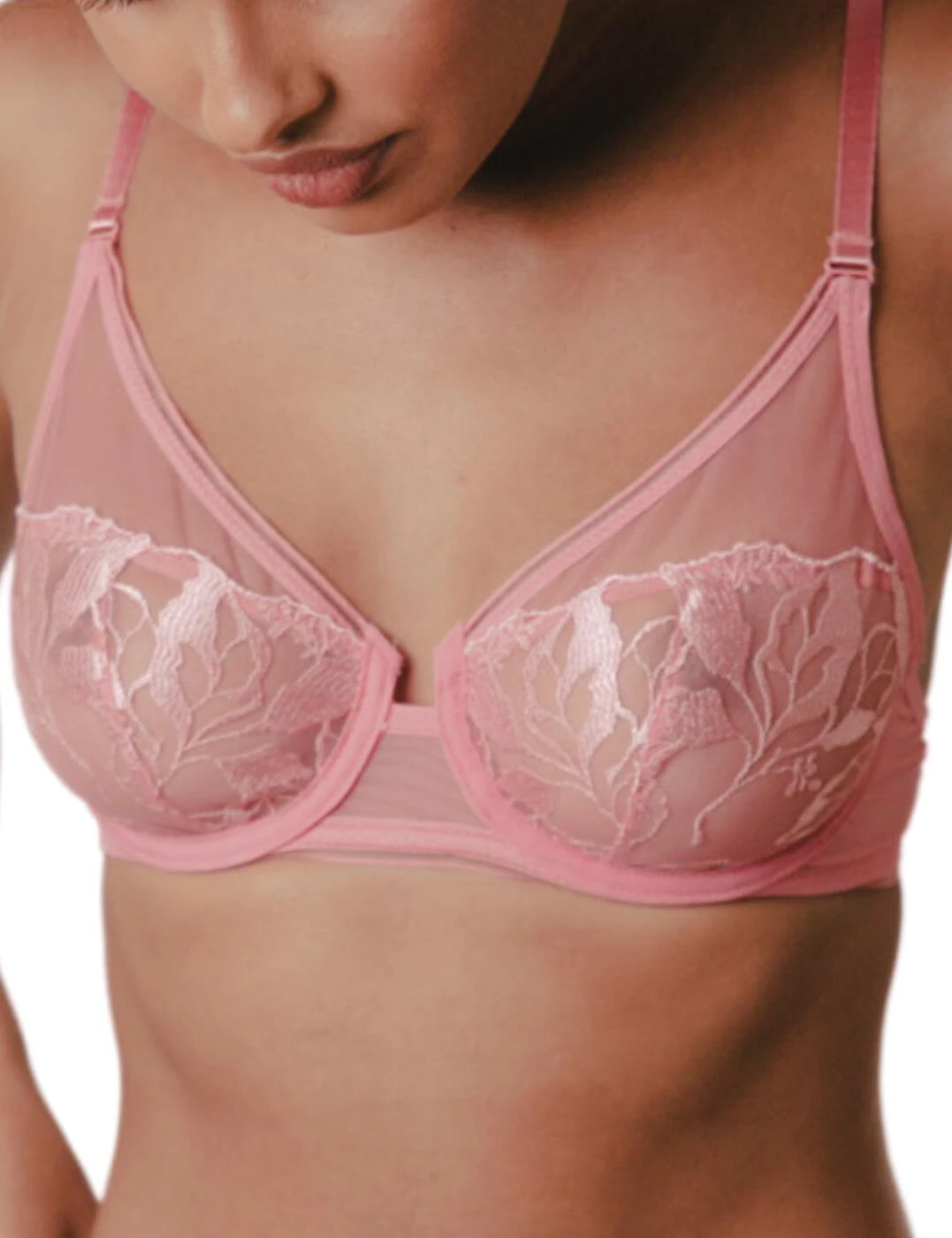 19133 Maison Lejaby Sin Full Cup Bra - 19133 Pink Lemonade - Image 4
