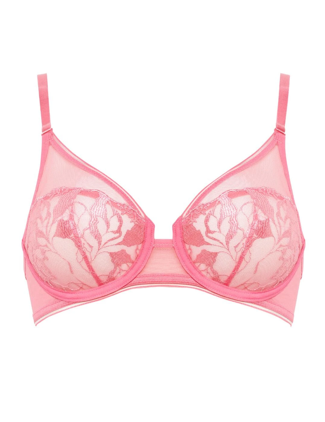19133 Maison Lejaby Sin Full Cup Bra - 19133 Pink Lemonade - Image 3