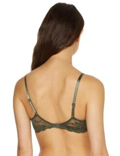 000QF6396E Calvin Klein Seductive Comfort Lotus Flower Bra - 000QF6396E New Slate