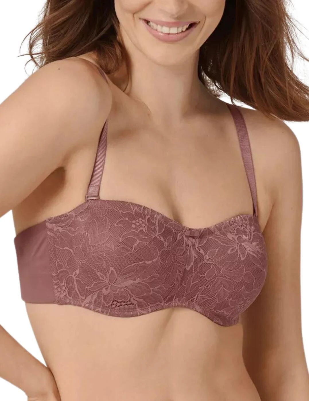 10208004 Triumph Amourette Charm Strapless Bra - 10208004 Rose Brown - Image 7