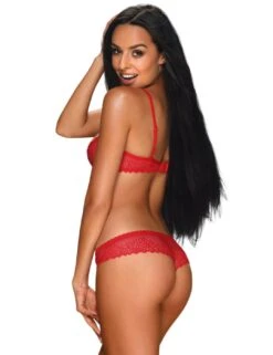 Obsessive Alabastra 2 Piece Lingerie Set - Red