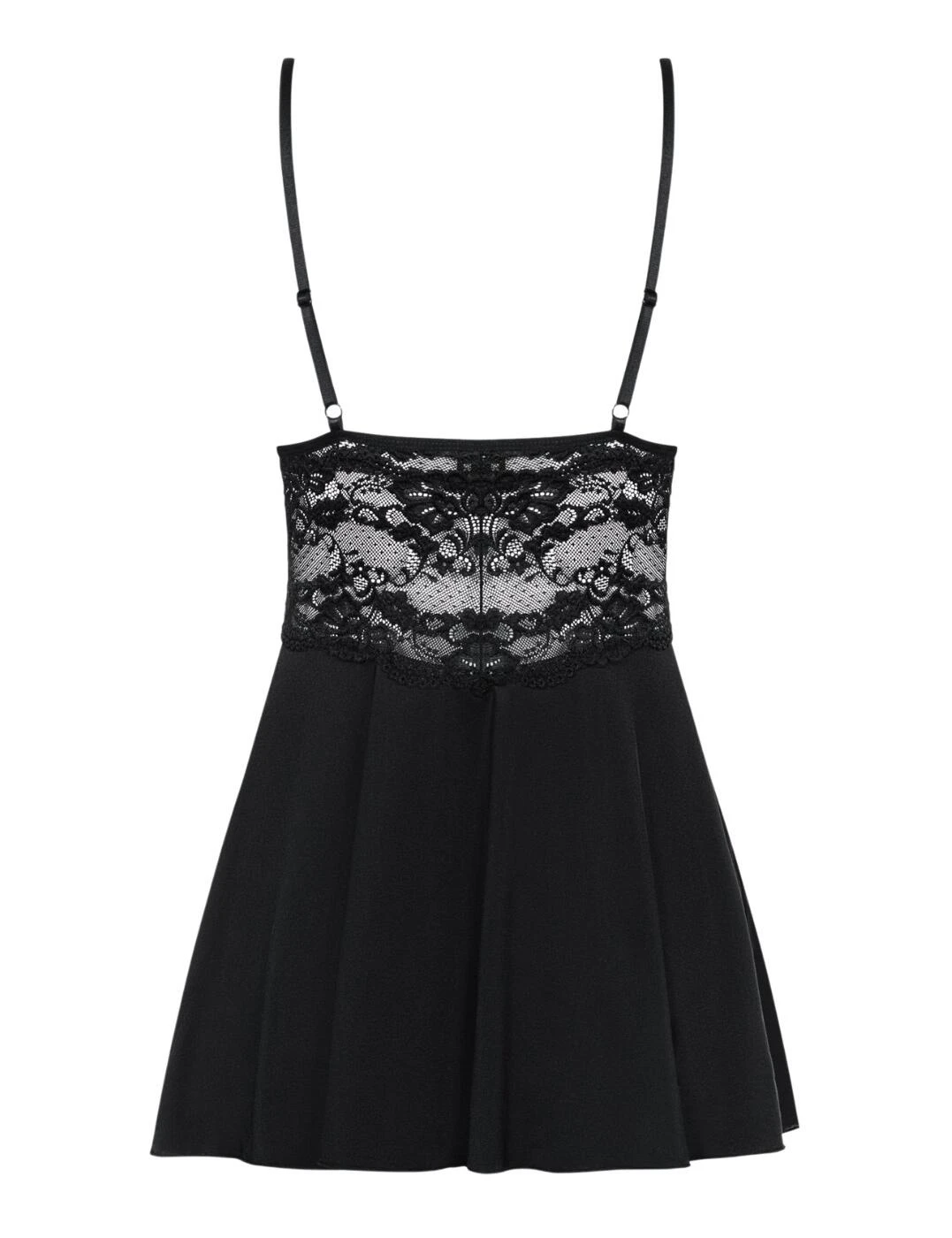 810-BAB-1 Obsessive Babydoll And Thong Set - 810-BAB-1 Black - Image 3