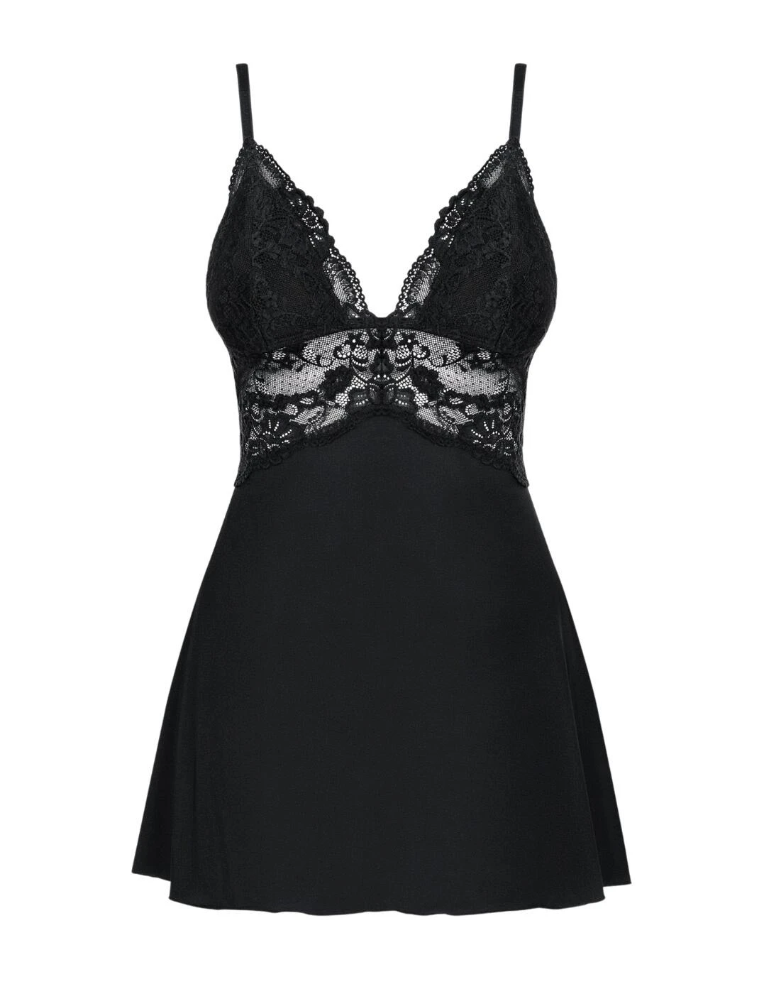 810-BAB-1 Obsessive Babydoll And Thong Set - 810-BAB-1 Black - Image 2